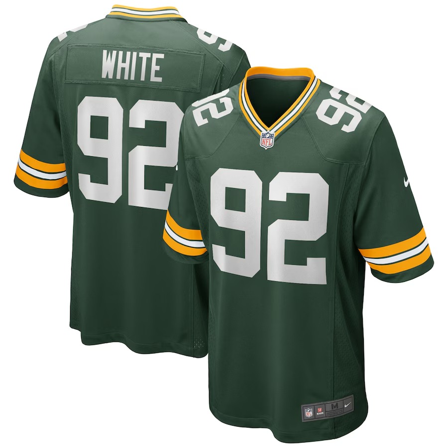 Men's Green Bay Packers Reggie White Nike Green Game Retired Player Jersey - Ujersey