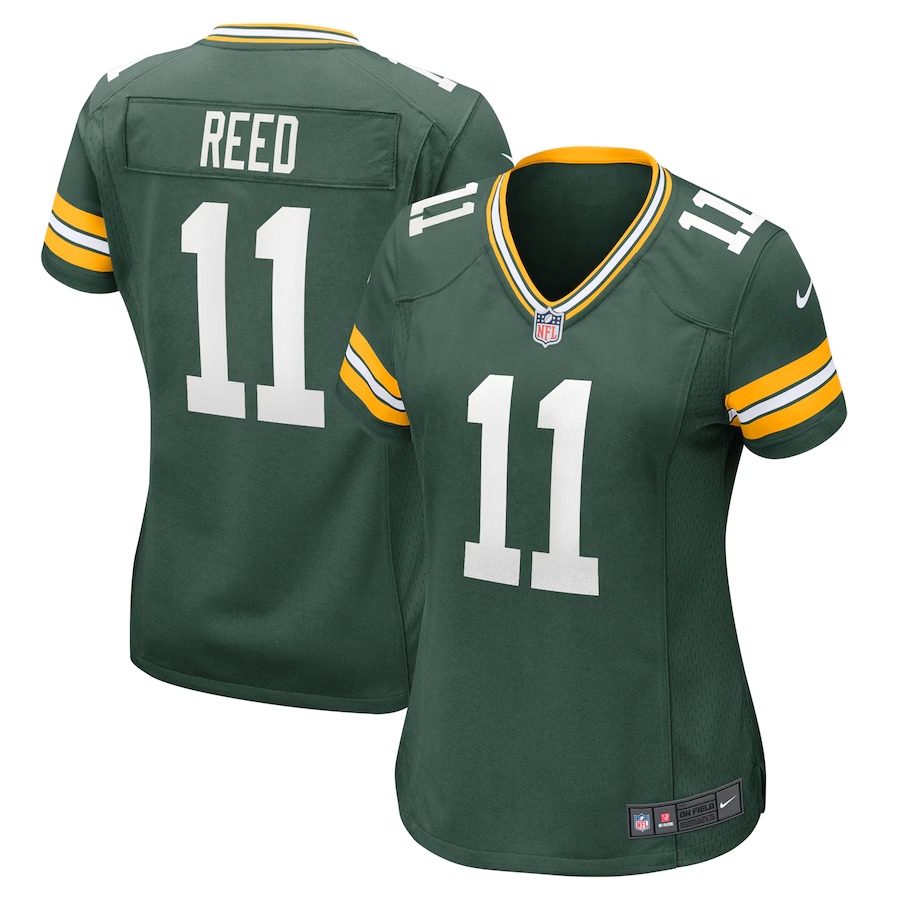 Women's Green Bay Packers Jayden Reed Nike  Green  Game Jersey - Ujersey