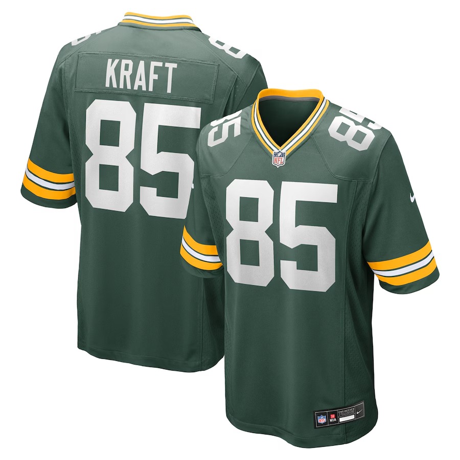 Men's Green Bay Packers Tucker Kraft Nike Green Game Jersey - Ujersey