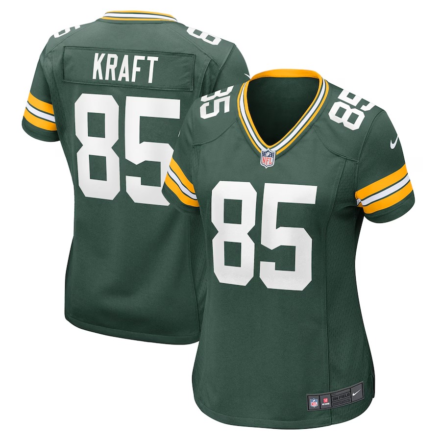 Women's Green Bay Packers Tucker Kraft Nike Green Game Jersey - Ujersey