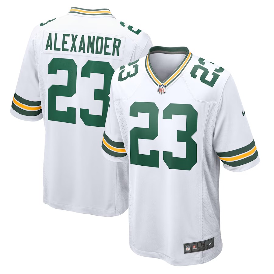 Men's Green Bay Packers Jaire Alexander Nike White Game Player Jersey - Ujersey