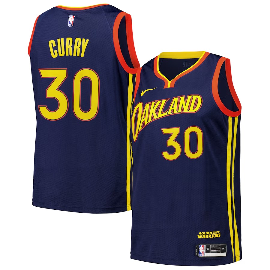 Men's Golden State Warriors Stephen Curry Nike Royal Swingman Player Jersey - City Edition - Ujersey