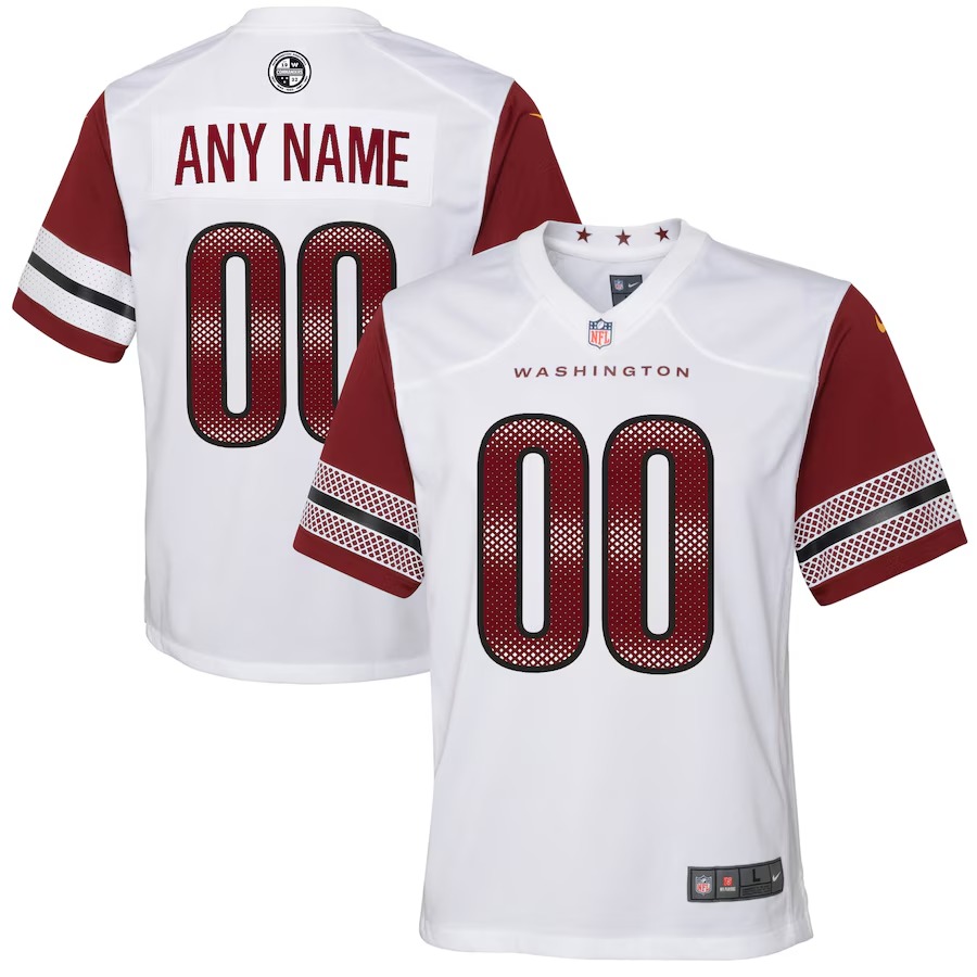 Youth Washington Commanders Nike White Game Custom Player Jersey - Ujersey