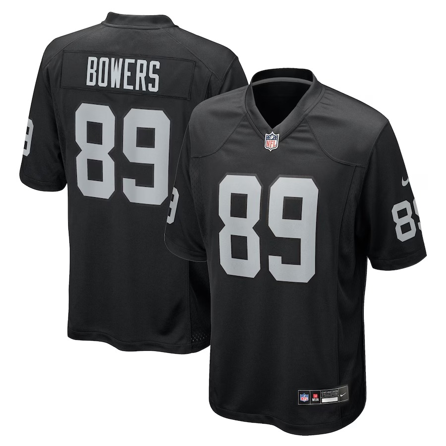 Youth Las Vegas Raiders Brock Bowers Nike Black Game Jersey - Ujersey