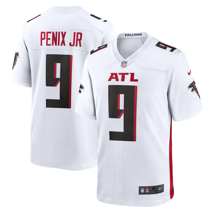 Men's Atlanta Falcons Michael Penix Jr. Nike  White Game Jersey - Ujersey