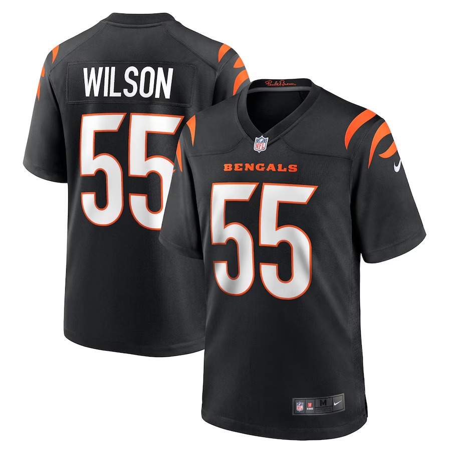 Men's Cincinnati Bengals Logan Wilson Nike Black Game Jersey - Ujersey