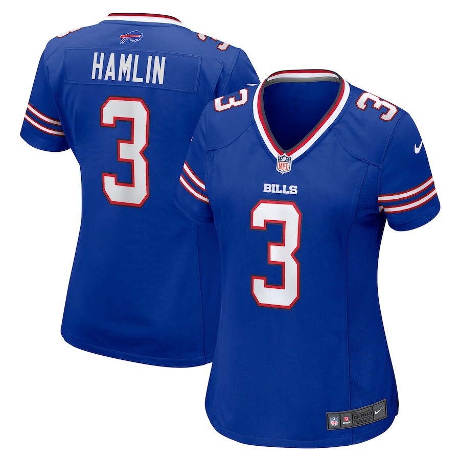 Women's Buffalo Bills Damar Hamlin Nike Royal Game Jersey - Ujersey