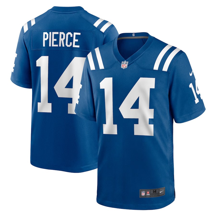 Men's Indianapolis Colts Alec Pierce Nike Royal Player Game Jersey - Ujersey