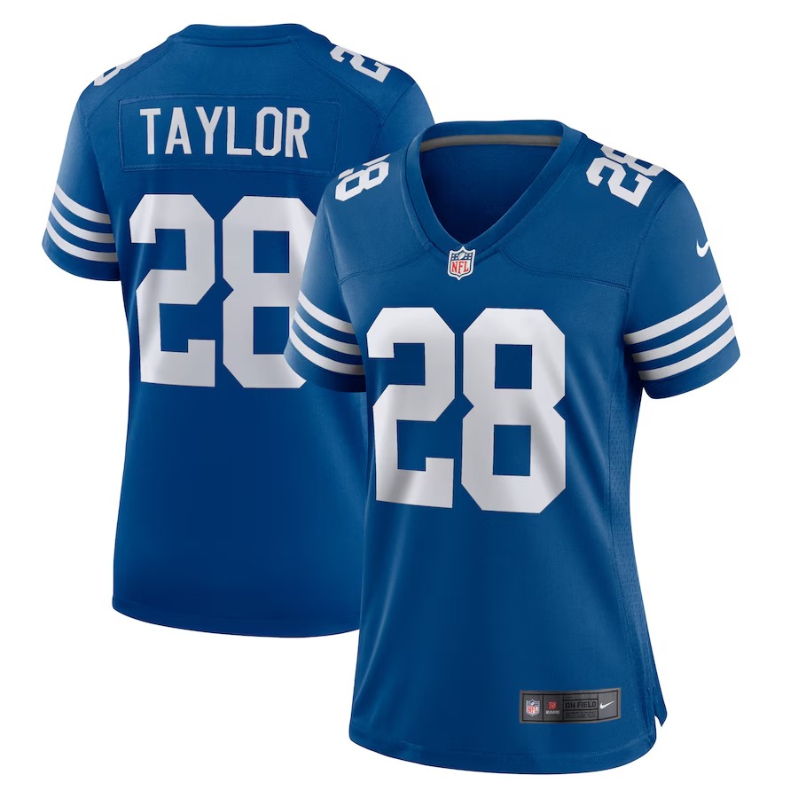 Women's Indianapolis Colts Jonathan Taylor Nike Royal Game Player Jersey - Ujersey