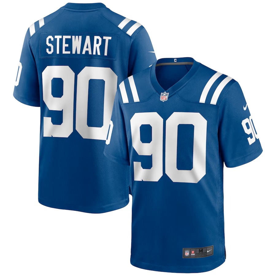 Men's Indianapolis Colts Grover Stewart Nike Royal Game Jersey - Ujersey
