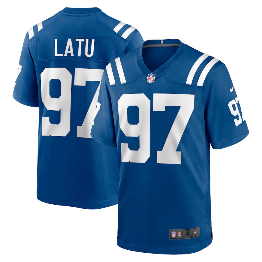 Men's Indianapolis Colts Laiatu Latu Nike Royal Player Game Jersey - Ujersey