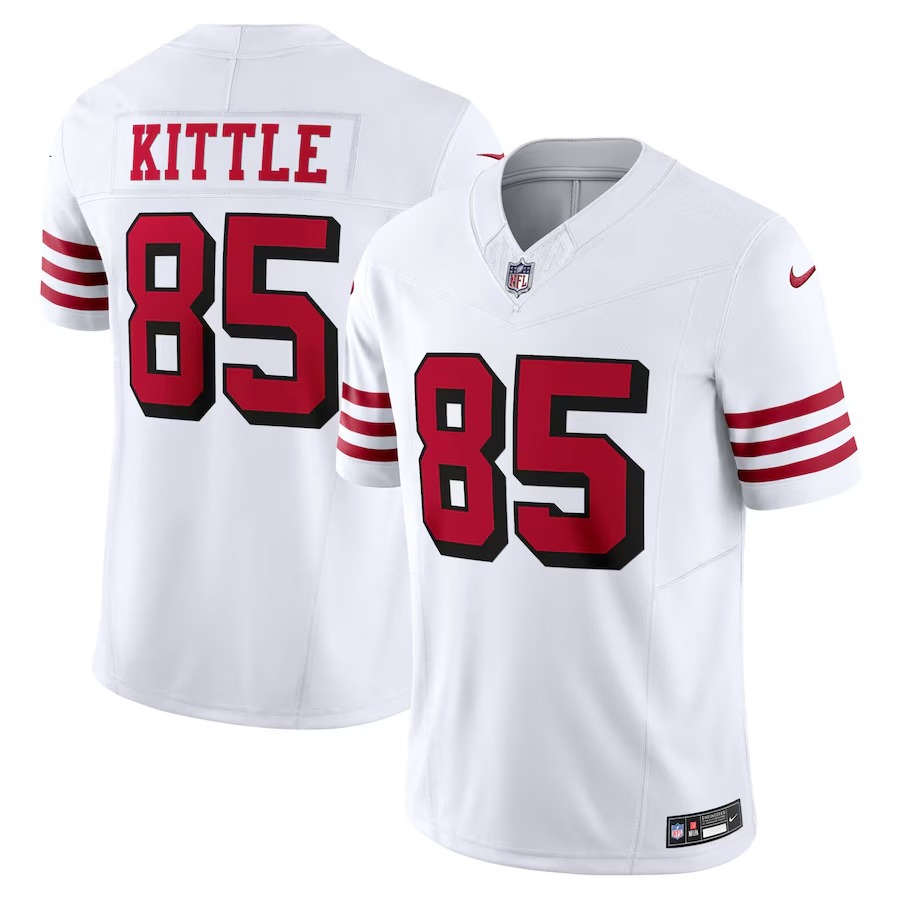 Men's San Francisco 49ers George Kittle Nike White Vapor F.U.S.E. Limited Jersey - Ujersey