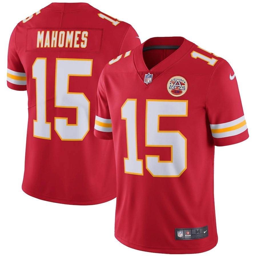 Men's Kansas City Chiefs Patrick Mahomes Nike Red Vapor Untouchable Limited Jersey - Ujersey