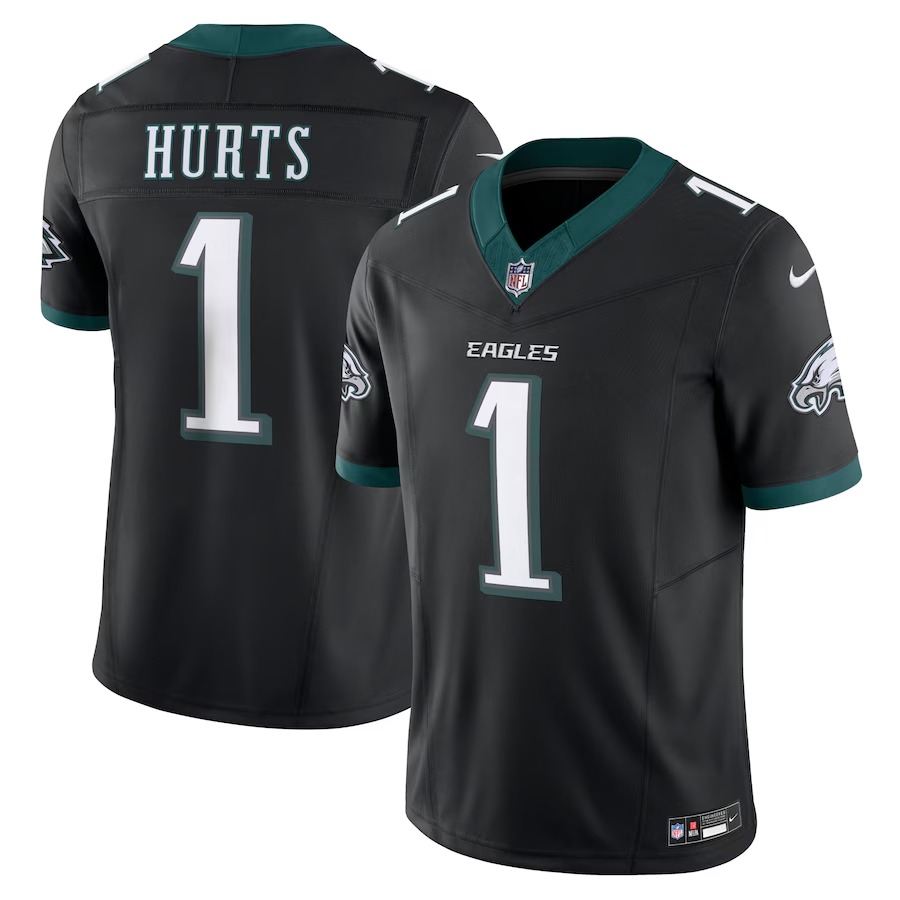 Men's Philadelphia Eagles Jalen Hurts Nike Black Alternate Vapor F.U.S.E. Limited Jersey - Ujersey