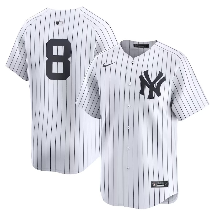 Men's New York Yankees Yogi Berra Nike White Home Limited Player Jersey - Ujersey
