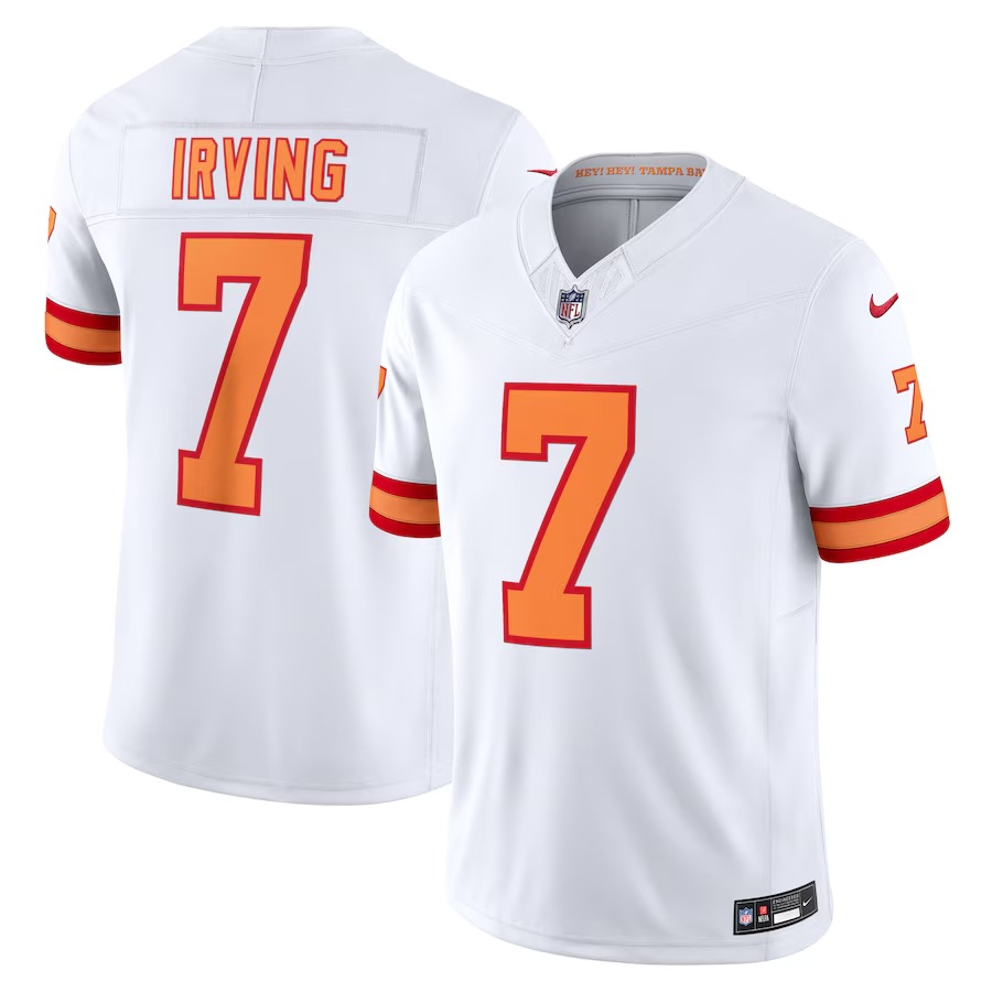 Men's '76 Tampa Bay Buccaneers Bucky Irving Nike White Vapor F.U.S.E. Player Limited Jersey - Ujersey