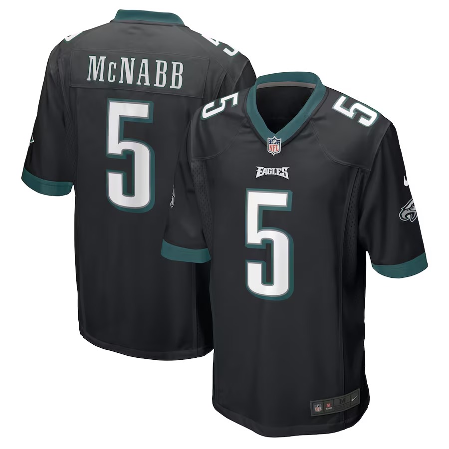 Men's Philadelphia Eagles Donovan McNabb Nike Black Retired Player Jersey - Ujersey