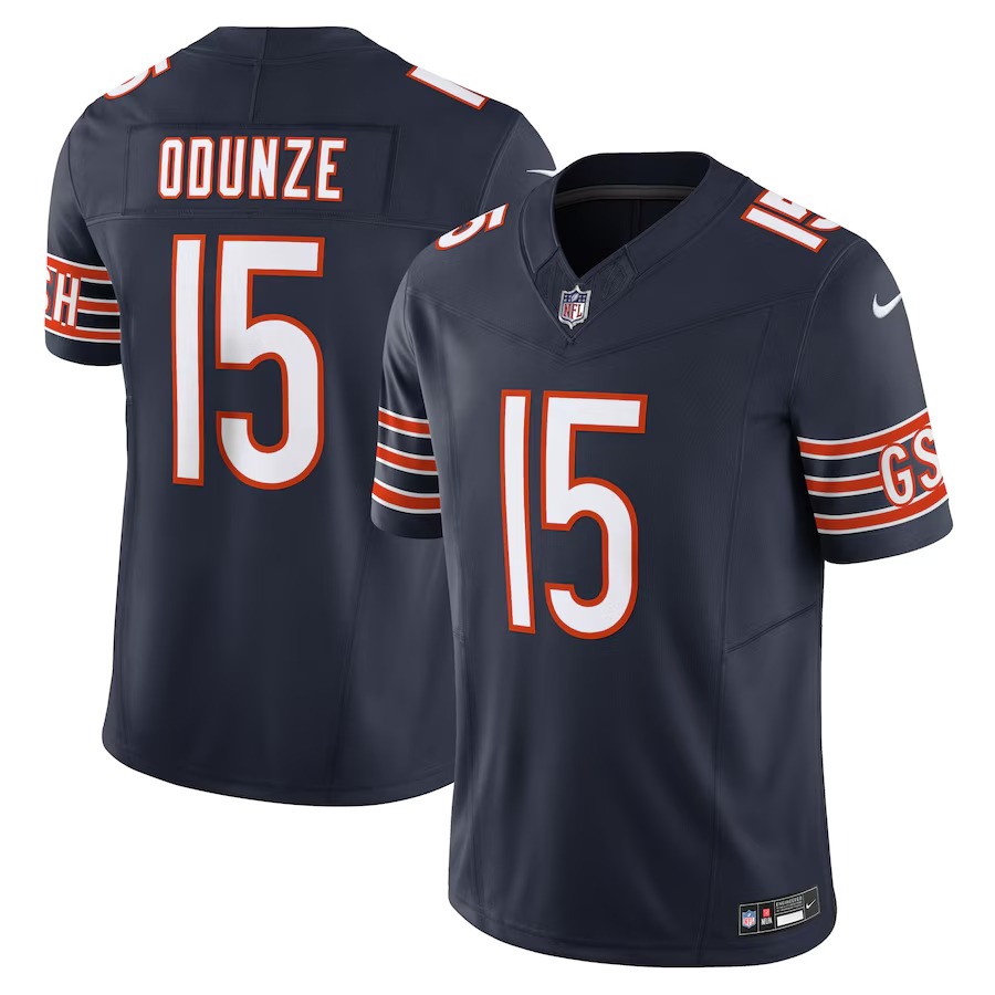 Men's Chicago Bears Rome Odunze Nike Navy Vapor F.U.S.E. Limited Jersey - Ujersey