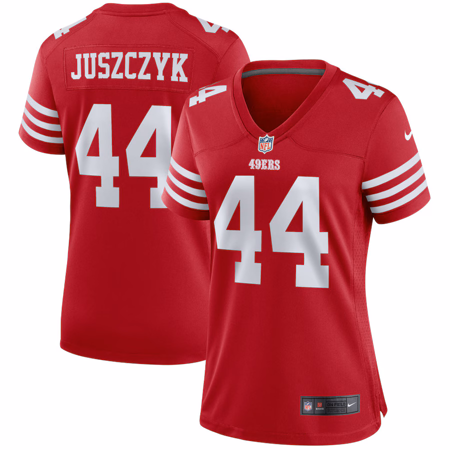 Women's San Francisco 49ers Kyle Juszczyk Nike Scarlet Player Game Jersey - Ujersey