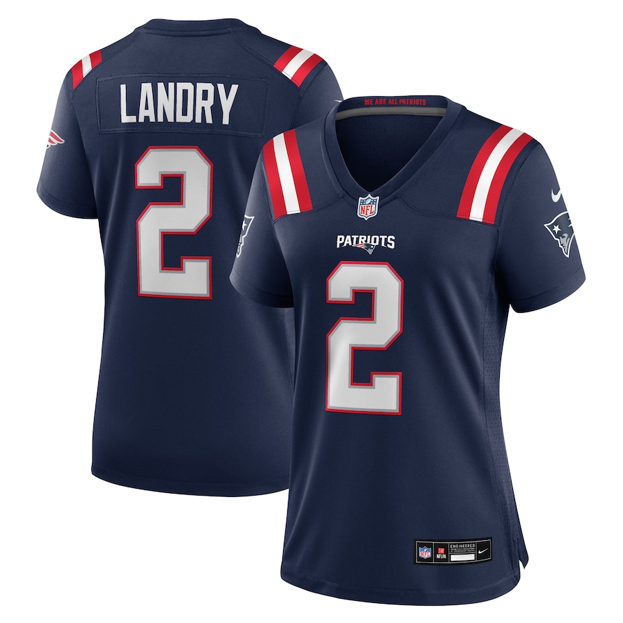 Women's New England Patriots Harold Landry Nike Navy Team Game Jersey - Ujersey