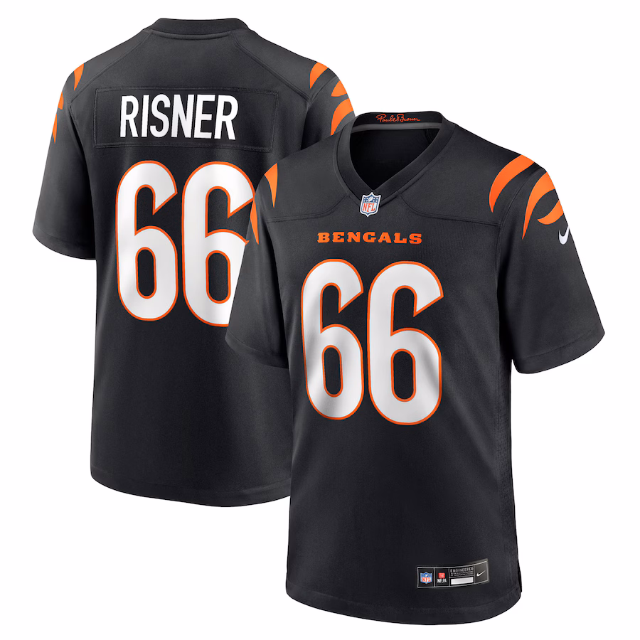Men's Cincinnati Bengals Dalton Risner Nike Black Team Game Jersey - Ujersey