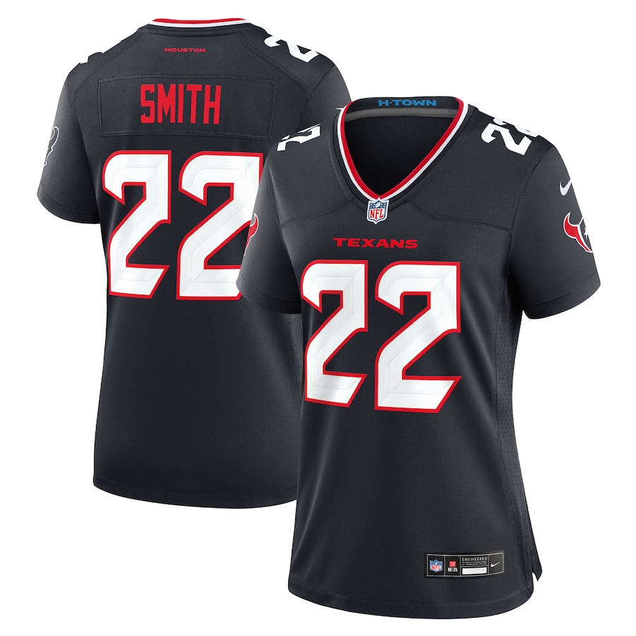 Women's Houston Texans Jaylin Smith Nike Navy Team Game Jersey - Ujersey