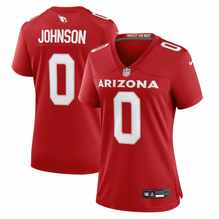 Women's Arizona Cardinals Will Johnson Nike Cardinal Team Game Jersey - Ujersey