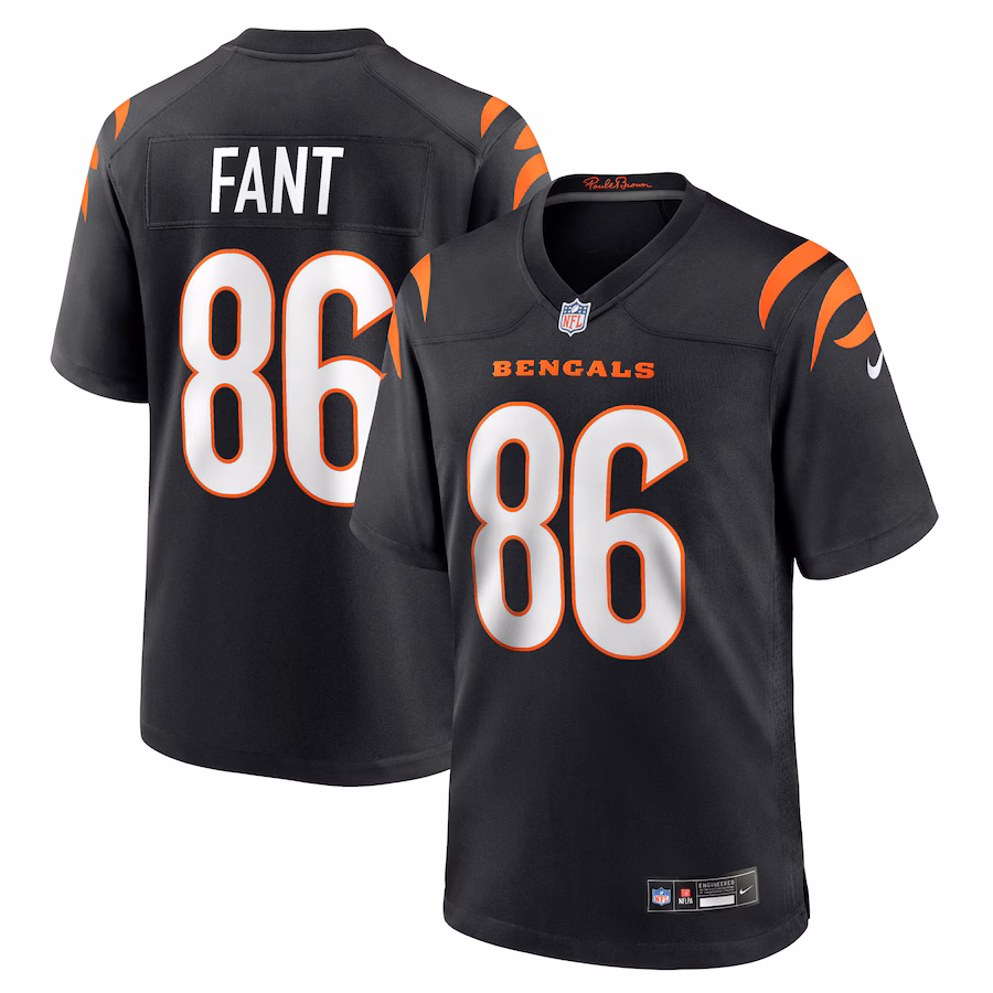 Men's Cincinnati Bengals Noah Fant Nike Black Team Game Jersey - Ujersey