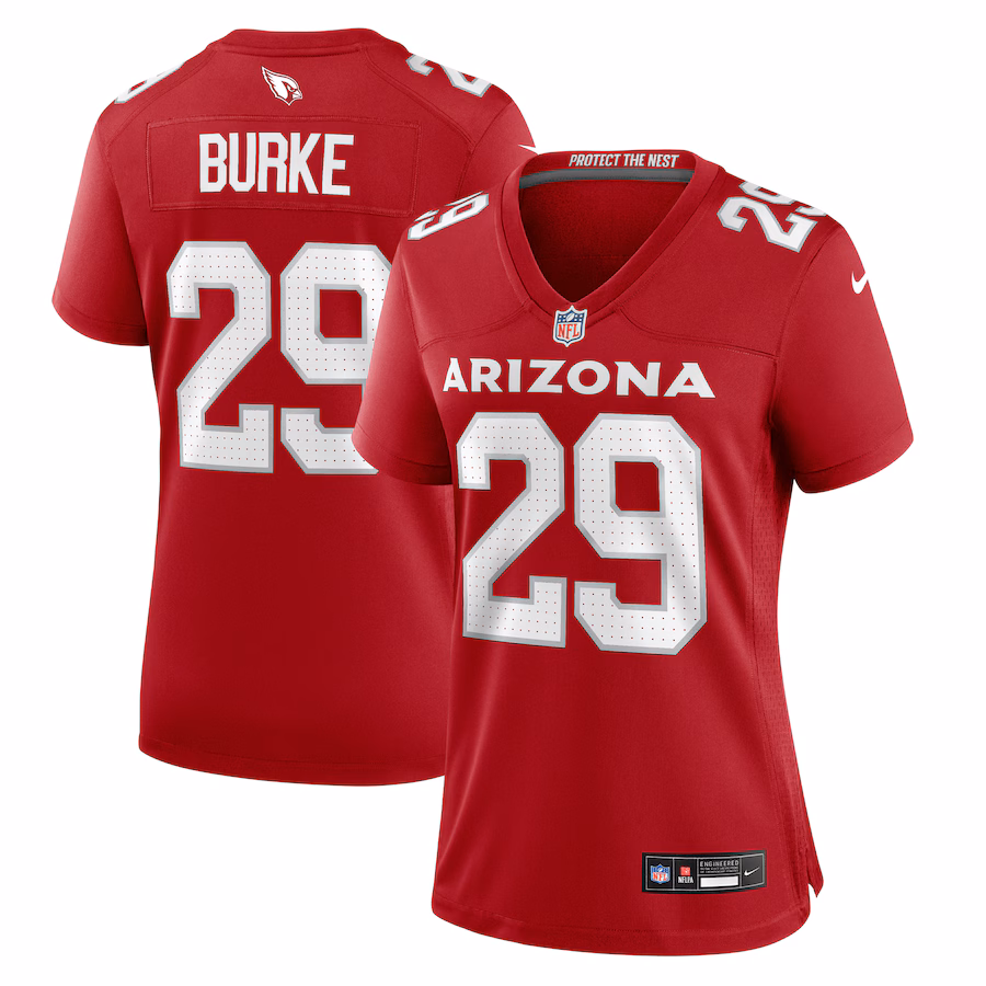 Women's Arizona Cardinals Denzel Burke Nike Cardinal Team Game Jersey - Ujersey