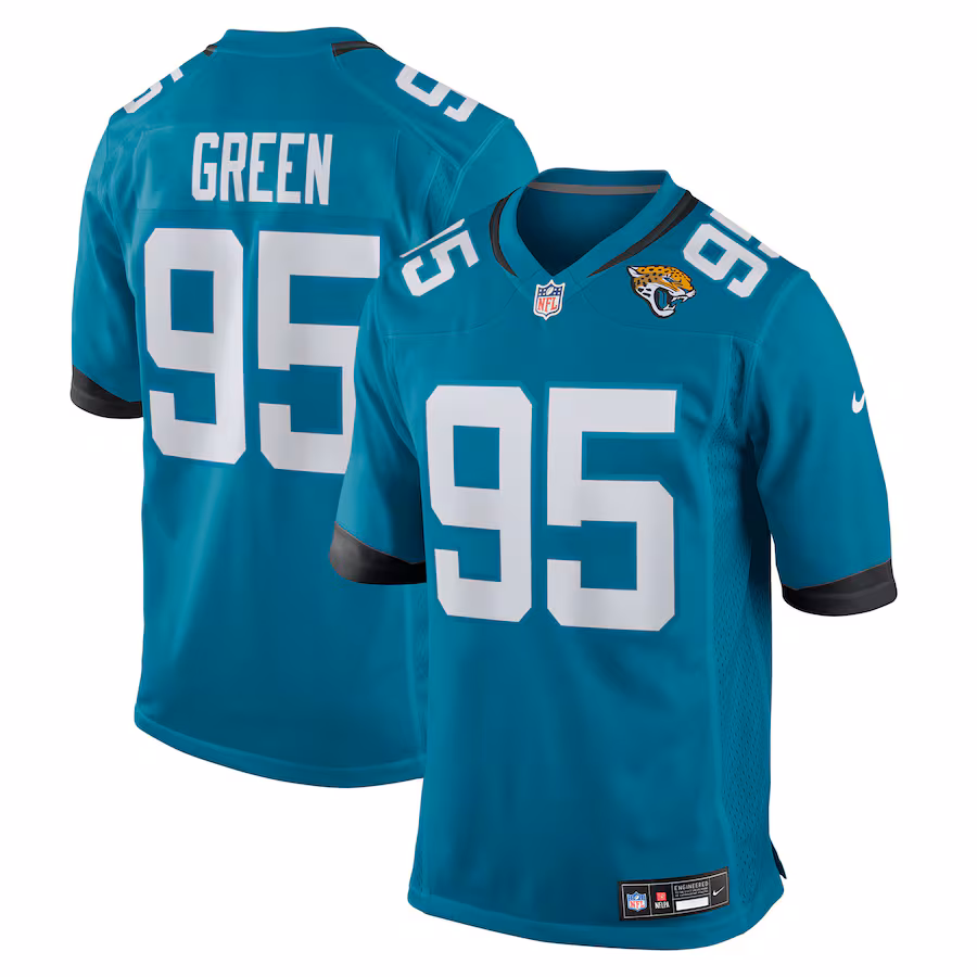 Men's Jacksonville Jaguars B.J. Green Nike Teal Team Game Jersey - Ujersey