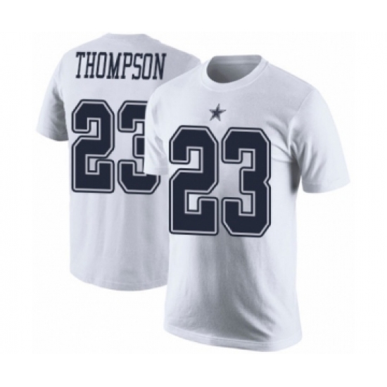 Football Men's Dallas Cowboys #23 Darian Thompson White Rush Pride Name & Number T-Shirt - Ujersey