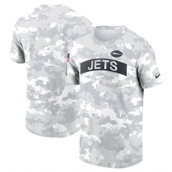 Men's New York Jets 2024 Arctic Camo Salute To Service Performance T-Shirt - Ujersey
