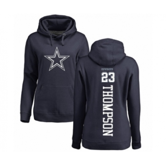 Football Women's Dallas Cowboys #23 Darian Thompson Navy Blue Backer Pullover Hoodie - Ujersey