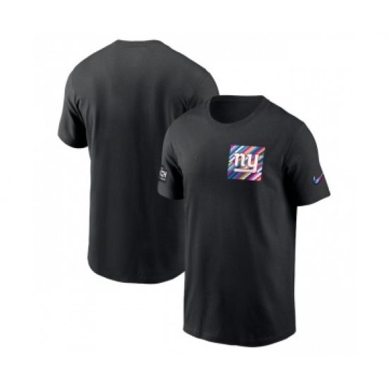 Men's New York Giants Black 2023 Crucial Catch Sideline Tri-Blend T-Shirt - Ujersey