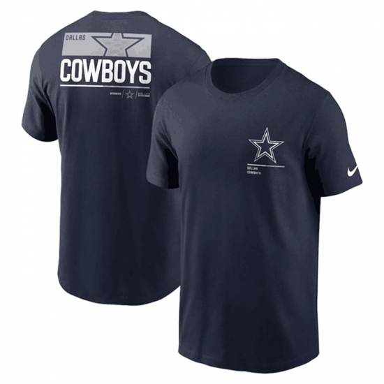 Men's Dallas Cowboys Navy Team Incline T Shirt - Ujersey