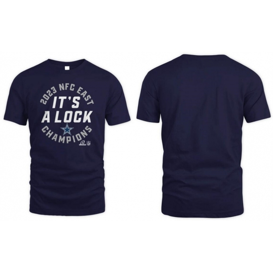 Men's Dallas Cowboys Navy 2023 NFC East Division Champions T-Shirt - Ujersey