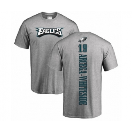 Philadelphia Eagles #19 JJ Arcega-Whiteside Ash Backer T-Shirt - Ujersey