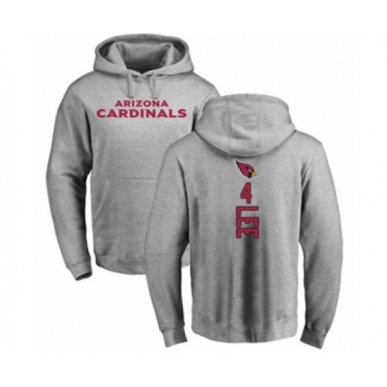Football Arizona Cardinals #4 Andy Lee Ash Backer Pullover Hoodie - Ujersey