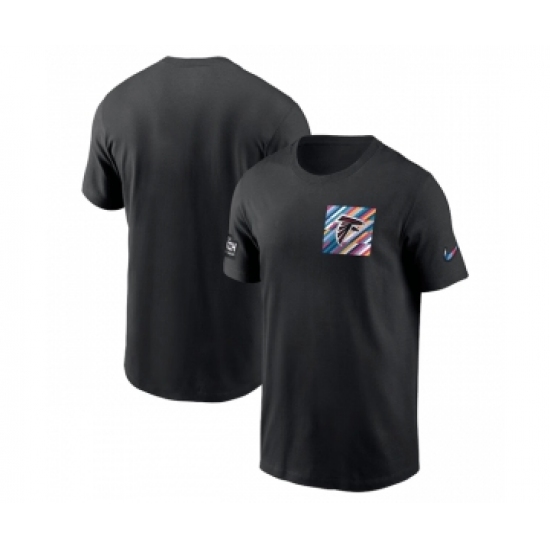 Men's Atlanta Falcons Black 2023 Crucial Catch Sideline Tri-Blend T-Shirt - Ujersey