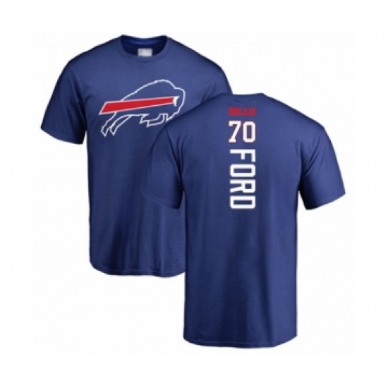 Football Buffalo Bills #70 Cody Ford Royal Blue Backer T-Shirt - Ujersey
