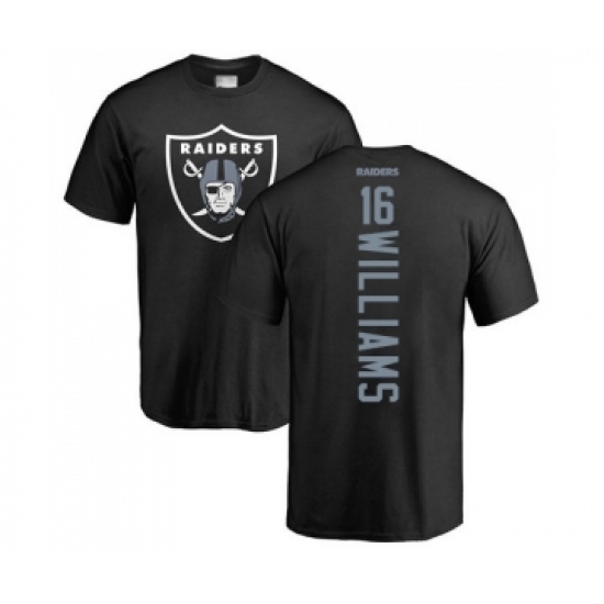 Football Oakland Raiders #16 Tyrell Williams Black Backer T-Shirt - Ujersey