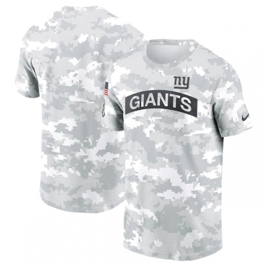 Men's New York Giants 2024 Arctic Camo Salute To Service Performance T-Shirt - Ujersey
