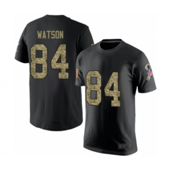 Football New England Patriots #84 Benjamin Watson Black Camo Salute to Service T-Shirt - Ujersey