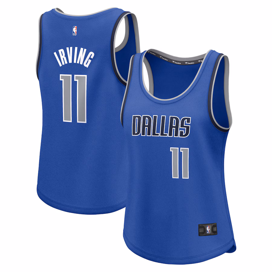 Women's Dallas Mavericks Kyrie Irving Fanatics Blue Fast Break Player Jersey - Icon Edition - Ujersey