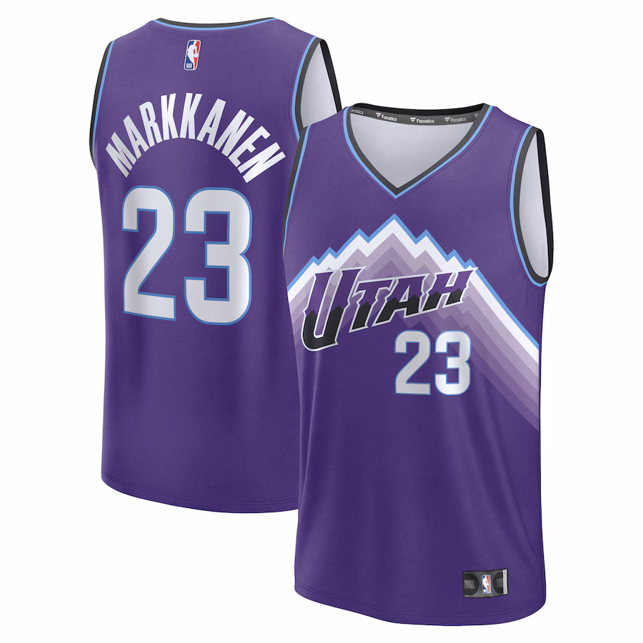 Men's Utah Jazz Lauri Markkanen Fanatics Purple Fast Break Replica Jersey - Icon Edition - Ujersey