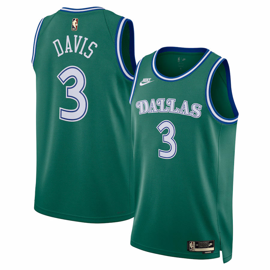 Unisex Dallas Mavericks Anthony Davis Nike Green Swingman Jersey - Classic Edition - Ujersey