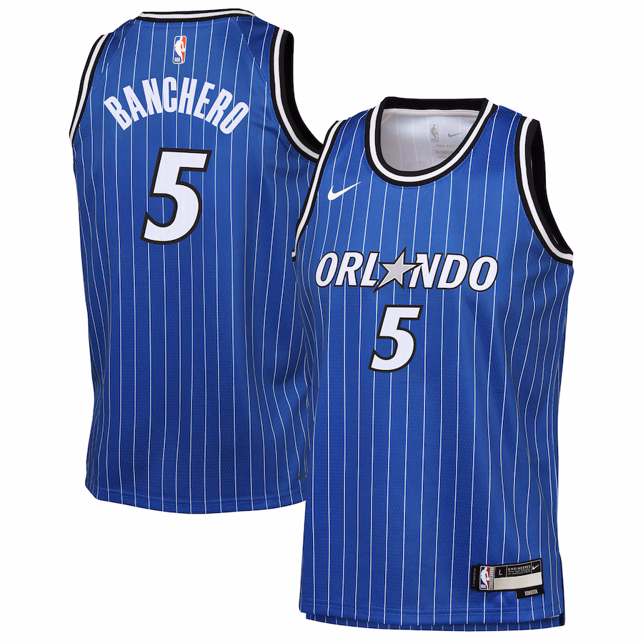 Youth Orlando Magic Paolo Banchero Nike Blue Icon Edition Swingman Jersey - Ujersey