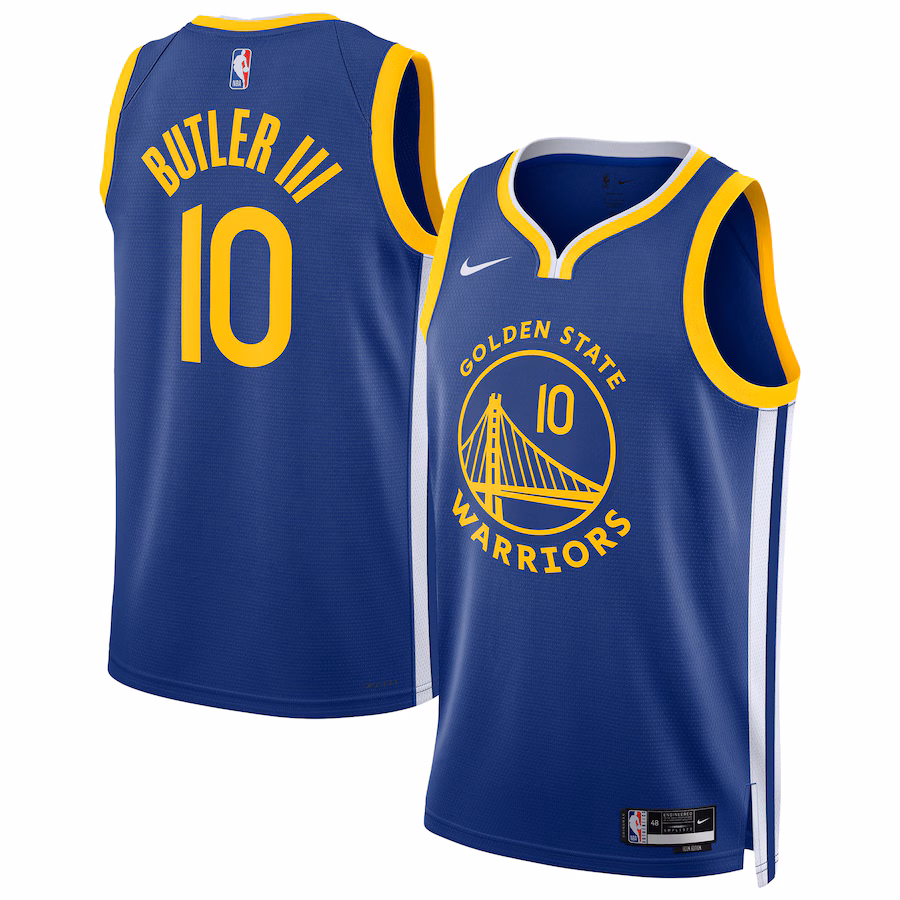 Male Golden State Warriors Jimmy Butler III Nike Royal Swingman Player Jersey - Icon Edition - Ujersey