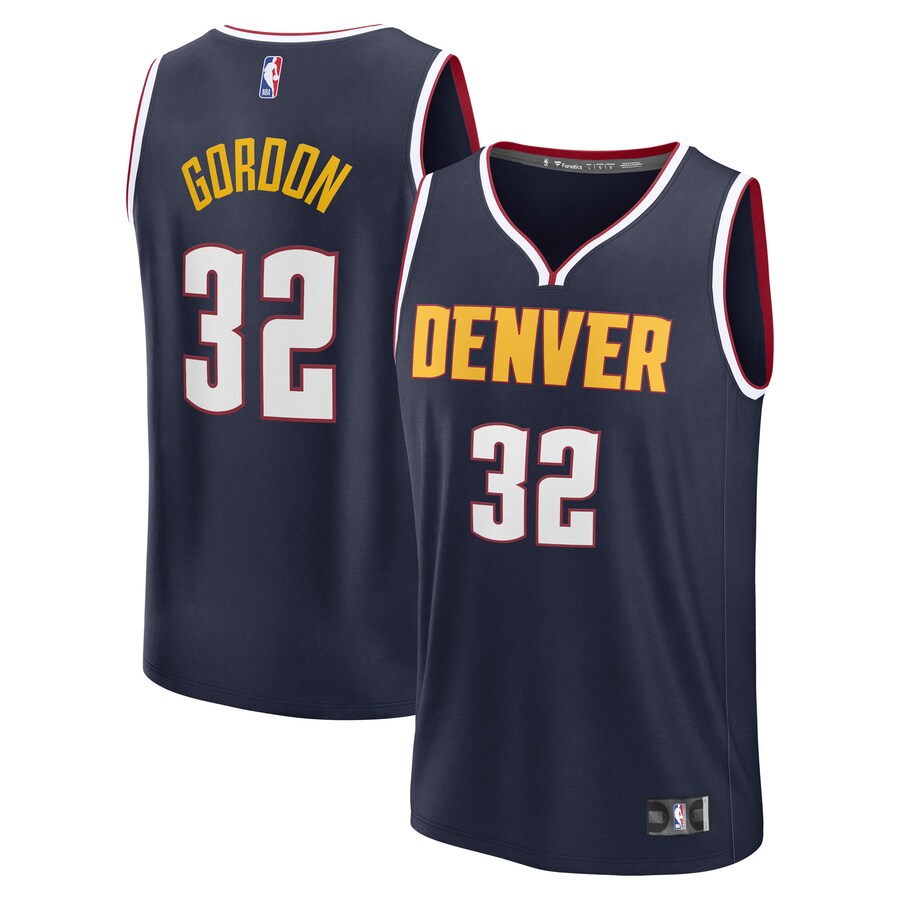 Men's Denver Nuggets Aaron Gordon Fanatics Navy Fast Break Replica Player Jersey - Icon Edition - Ujersey