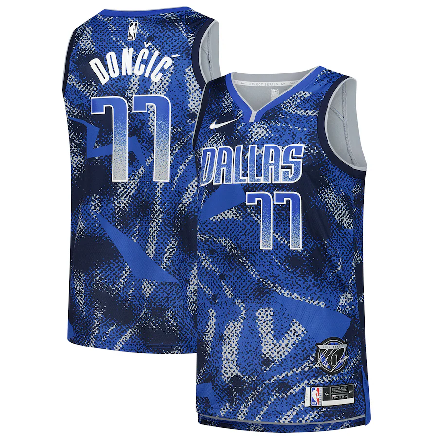 Unisex Dallas Mavericks Luka Dončić Nike Royal 2025 Select Series Swingman Player Jersey - Ujersey